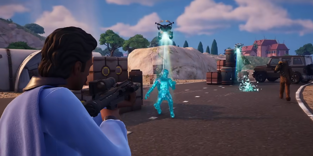 Gameplay in Star Wars Fortnite